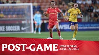 POST-GAME | Jessie Fleming chats with media following Thorns draw at Utah