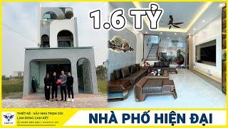 Mẫu NHÀ PHỐ LỆCH TẦNG chi phí xây dựng chỉ hơn 1 tỷ của anh Đô - TP Hưng Yên.