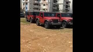 it is   Mahindra Thar  stock in   arking yard 