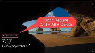 How to Disable Require Ctrl Alt Delete in Windows Server 2022 | 2019 | 2016 | 2012