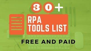 RPA Tools List (15+17 You Didn't Know Before)