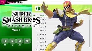 Captain Falcon Voices - Super Smash Bros Ultimate