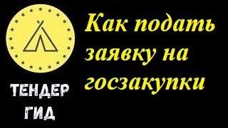 Как подать заявку на тендер (госзакупки) РК