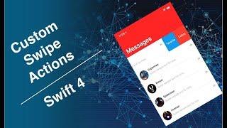 How To Add Custom Swipe Actions To TableView Cell | Swift 4.2