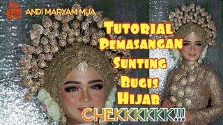 cara memasang sunting pengantin Bugis hijab TERSIMPLE