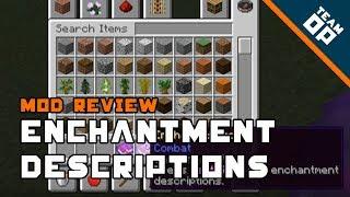 Minecraft Enchantment Descriptions Mod Review - TeamOP