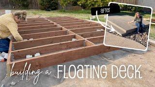 Building A Floating Deck | with Composite Decking