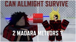 {ABA} Can ALLMIGHT Survive 2 MADARA METEORS ?