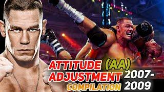 John Cena Attitude Adjustment (AA) Compilation 2007-2009 in WWE