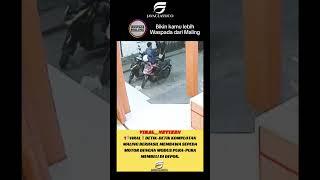 Komplotan pencurian motor terekam kamera CCTV