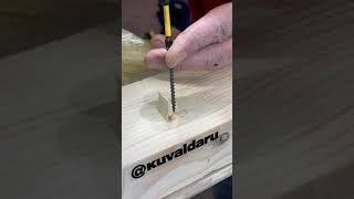 life hack hiding a self-tapping screw in the board \ лайфхак прячем саморез в доску