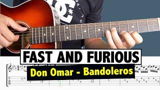 Don Omar - Bandoleros // Guitar Tutorial (GUITAR 1)