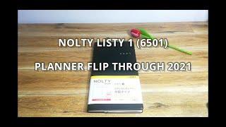 NOLTY LISTY 1 (6501) PLANNER FLIP THROUGH 2021