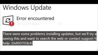 Fix Windows 10 Update Error 0x800705b4 There Were Some Problems Installing Updates