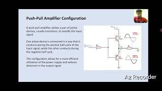 Class A operation of push pull amplifier