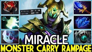 MIRACLE [Faceless Void] Monster Carry Rampage with Madness Build Dota 2