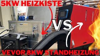 Beste Alternative zur DIY Heizkiste - 8KW Vevor Diesel Standheizung vs 5KW Heizkiste