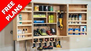 DIY Mutipurpose Shop Cabinet with FREE PLANS | Shop Organization