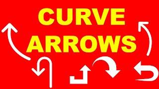 How To Draw Curved Arrow in Word ( Microsoft )