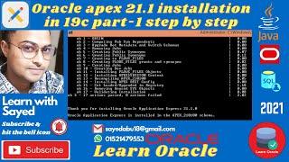 Oracle apex 21.1 installation in 19c part-1 step by step