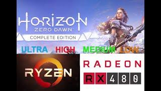Horizon Zero Dawn Ryzen 5 3600 RX 480 Ultra - Low Settings
