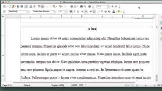 19. Formatting APA-Style Essay Section Headings in OpenOffice Writer