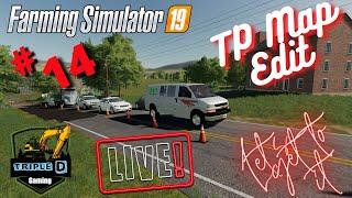 Farming simulator 19 live TP map making/editing part #14 Triple D Gaming Live Stream