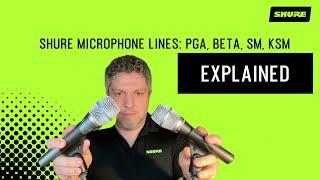 Exploring Shure Microphone Lines: PGA, SM, Beta, and KSM | Shure