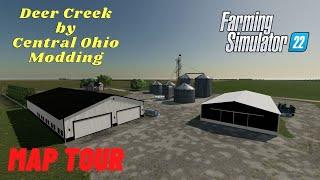 NEW AMERICAN MAP FOR FS22 | Deer Creek by Central Ohio Modding | Map Tour | Farming Simulator 22