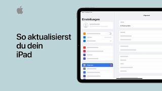 So aktualisierst du dein iPad | Apple Support
