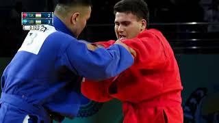 HAIDARZODO (TJK) vs NORMAMATOV (UZB). M Youth +98 kg. Asian SAMBO Championships 2021