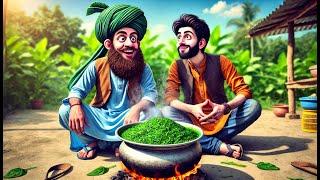 Molvi Saag Kha kha kr Tang Aa Gya? || Saag Viral Video  in End of The 2024 || Sabir SaHaR