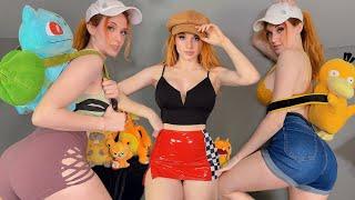 POKEMON TRAINER TRY ON!! | Amouranth TryOn