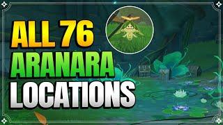 All 76 Aranara Locations - In Depth Follow Along Route -【Genshin Impact】