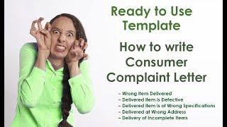 Consumer Complaint Letter