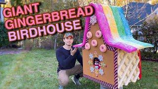 GIANT GINGERBREAD BIRDHOUSE - DIY Tutorial!