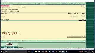 GST Entries In Tally ERP 9 in Tamil    SGST    CGST    IGST With Purchase Entries in Tally ERP 9