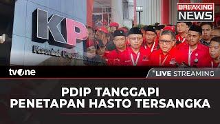 [BREAKING NEWS] PDIP Tanggapi Penetapan Tersangka Hasto| tvOne | tvOne