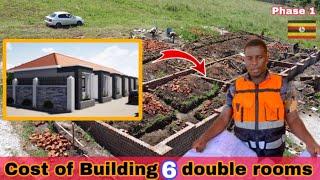 Materials used to build 6 double rooms in Uganda 2024