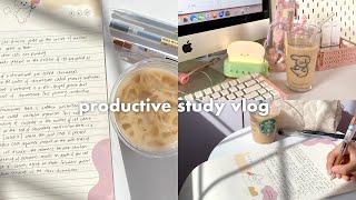 6am study vlog  waking up early, studying, cleaning my room, lots of coffee and hauls
