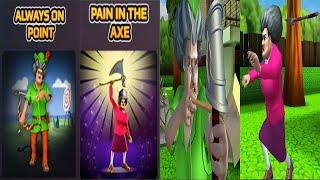 Scary Teacher 3D: Archer vs Axe | New levels Update - Always on Point and Pain in the Axe Gameplay
