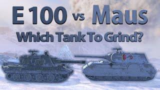 WOT Blitz Face Off || E 100 vs Maus