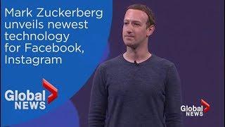 Facebook CEO Mark Zuckerberg unveils latest technology at F8 developers conference