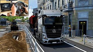 Mercedes Actros MP5 - Euro Truck Simulator 2 | Logitech G29 Gameplay