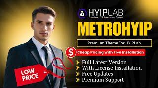 [Latest Version]  METROHYIP - Premium Theme For HYIPLab  (Cheap Price , 100% Original & No Bugs)