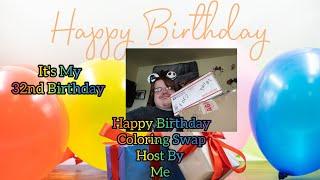 #HappyBirthdayColoringSwap ️