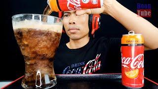 ASMR Drinking Coke Coca Cola New Flovor - new big glass  - extreme crunchy | EP.429 I BoonTube