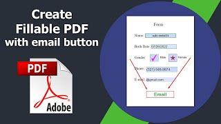 How to create a fillable pdf form with submit button to email using Adobe Acrobat Pro DC