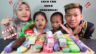 MAKAN ICE CREAM SAMBIL MAIN PERMAINAN CROCODILE SUMPAH BEST ‼️