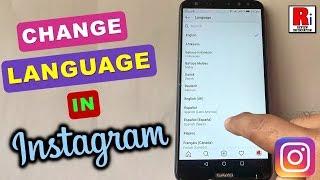 How To Change Language In Instagram